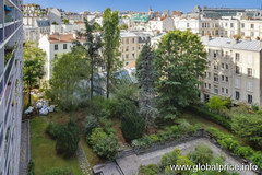 Housing in Paris in France, View from the window